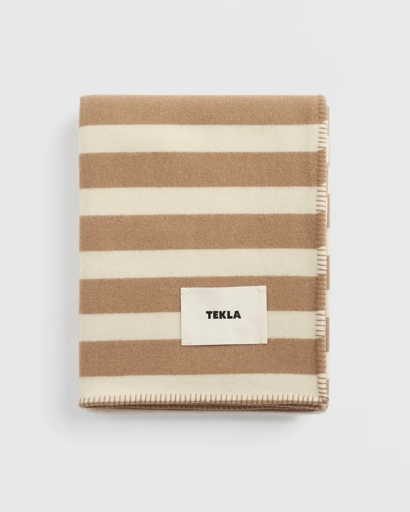 Tekla Lambswool Blanket, Hereford Stripes