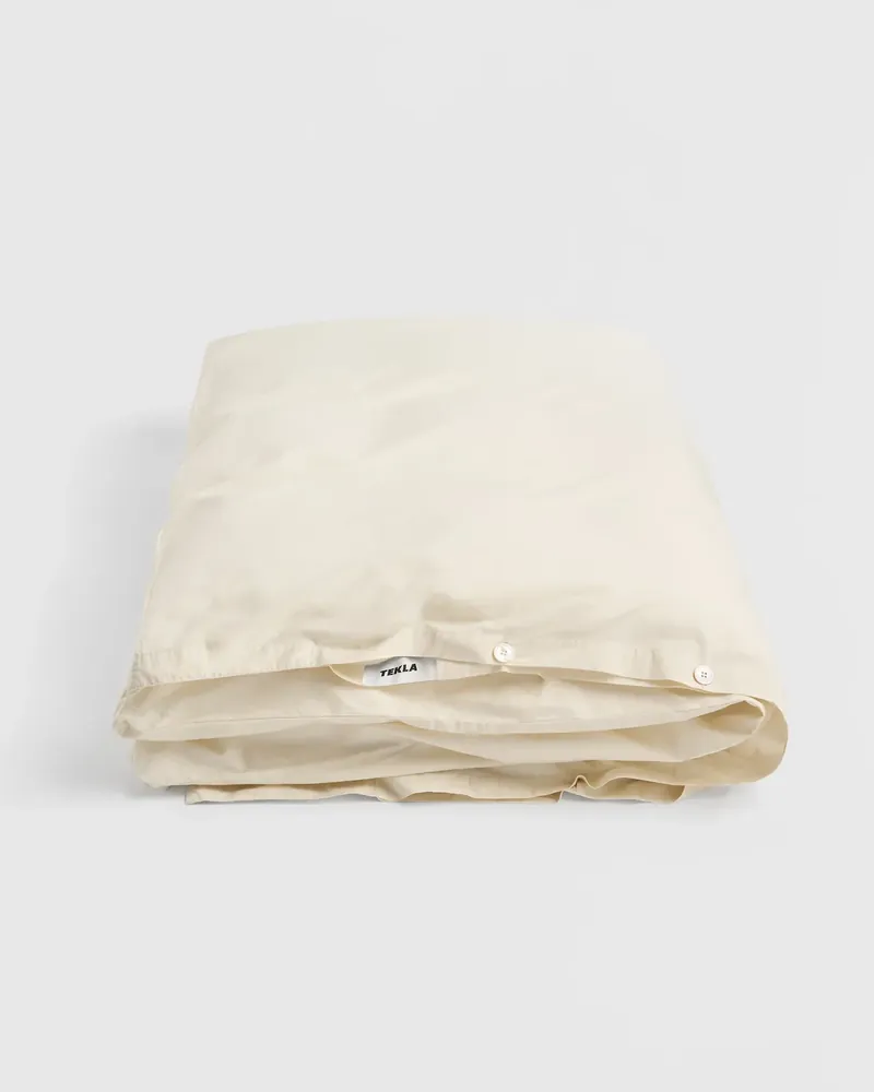 Tekla Percale Duvet Cover, Winter White